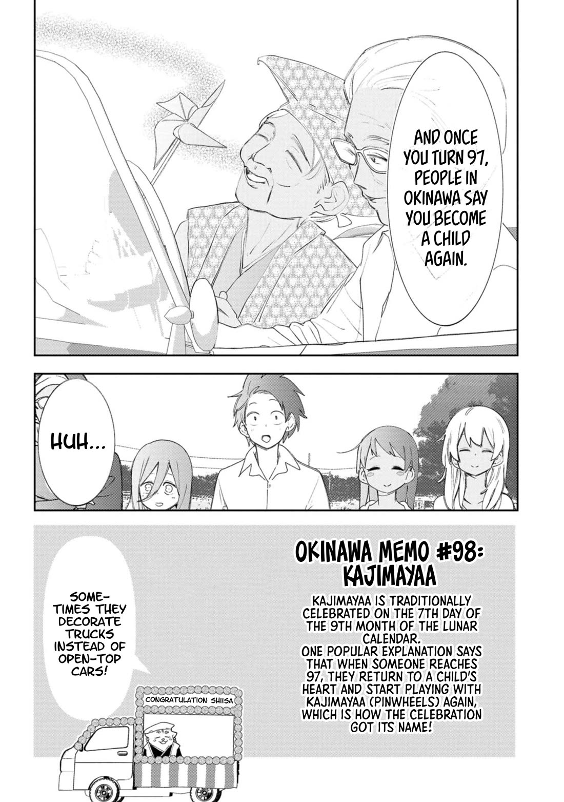 Okinawa de Suki ni Natta Ko ga Hougen Sugite Tsura Sugiru Chapter 60 page 6 - Chapter 60: Kajimayaa (Pinwheel)