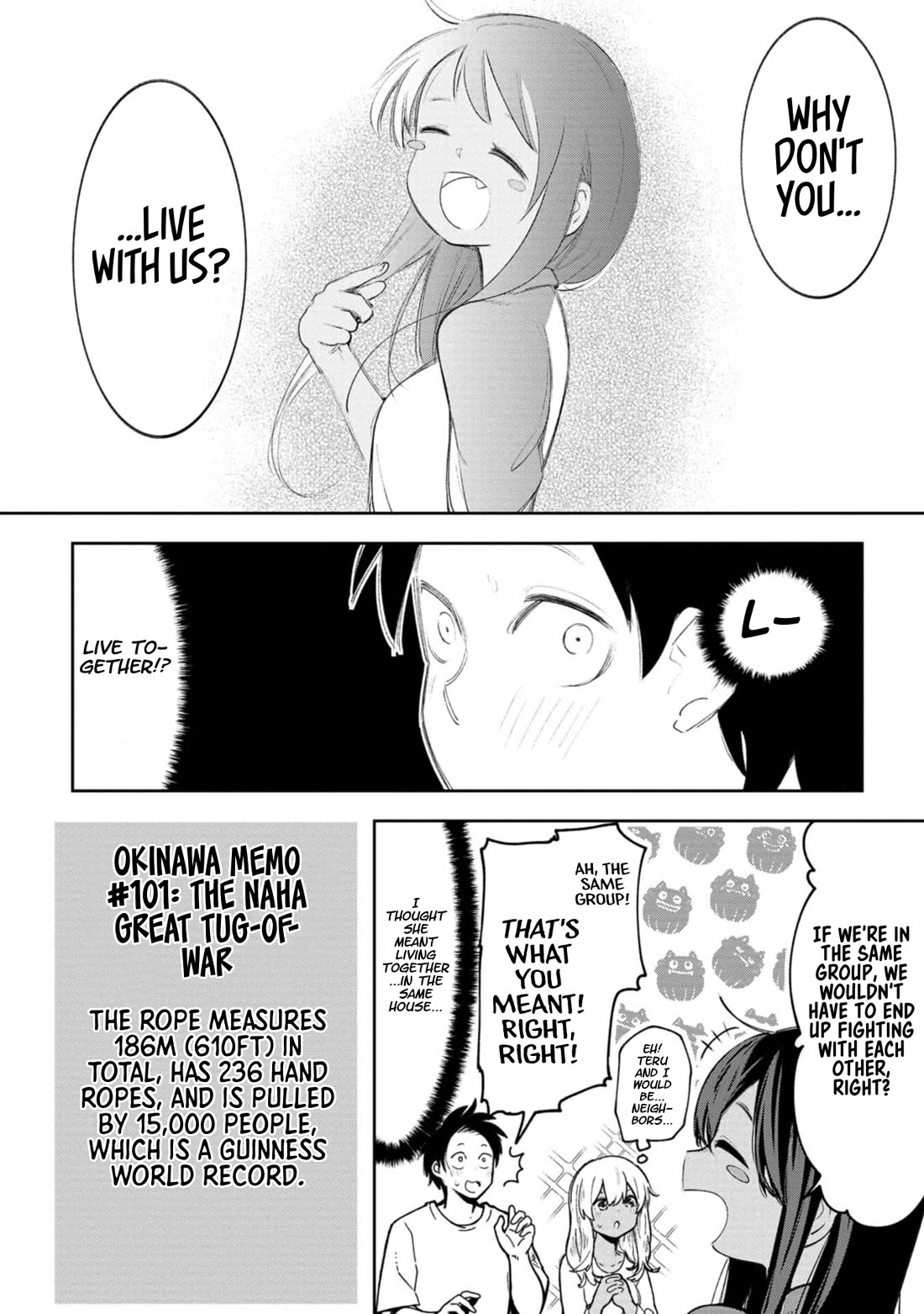 Okinawa de Suki ni Natta Ko ga Hougen Sugite Tsura Sugiru Chapter 62 page 13 - Chapter 62: Tsunahichi (Tug-of-War)