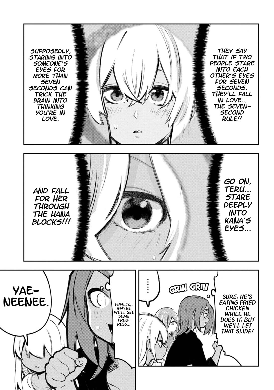 Okinawa de Suki ni Natta Ko ga Hougen Sugite Tsura Sugiru Chapter 64 page 10 - Chapter 64: Hana Blocks