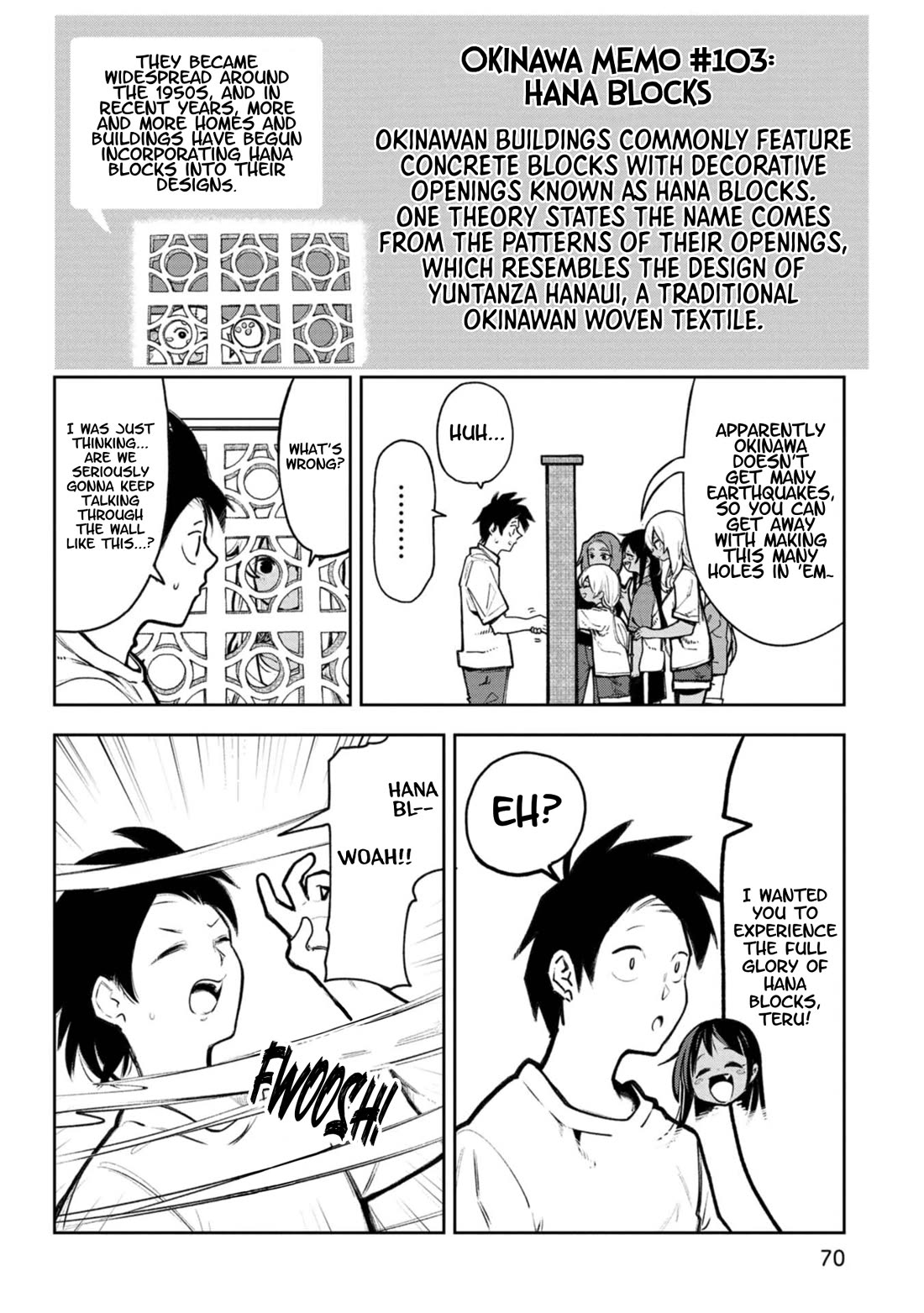 Okinawa de Suki ni Natta Ko ga Hougen Sugite Tsura Sugiru Chapter 64 page 5 - Chapter 64: Hana Blocks