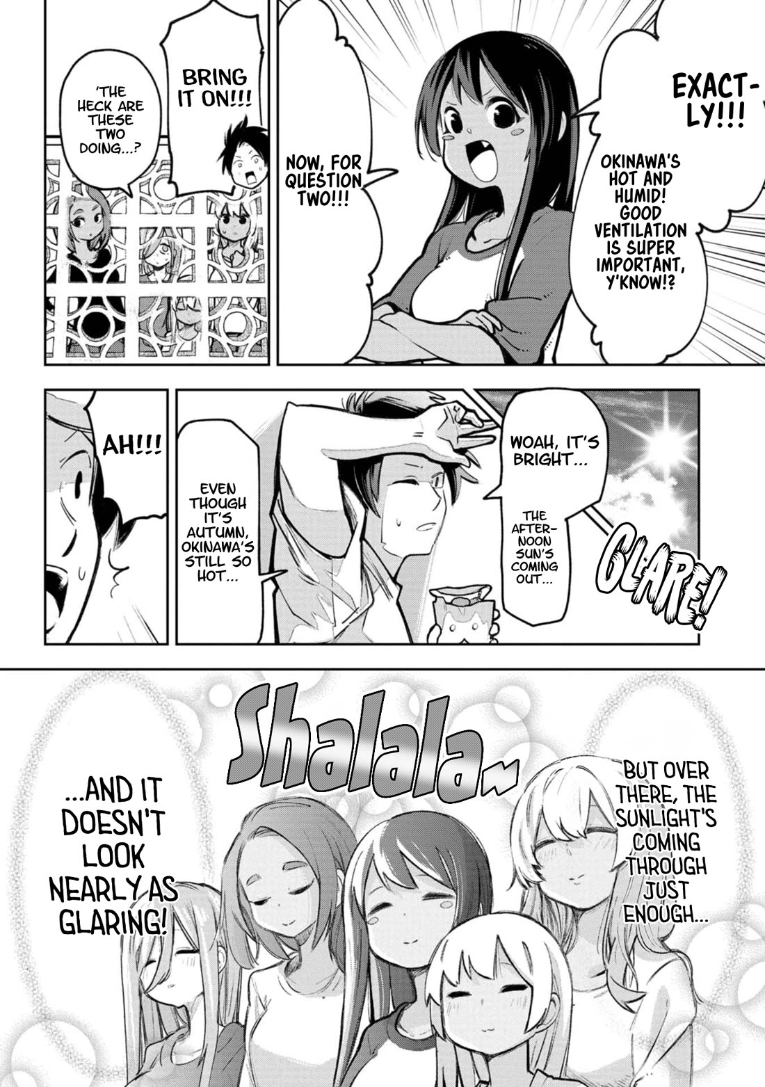 Okinawa de Suki ni Natta Ko ga Hougen Sugite Tsura Sugiru Chapter 64 page 7 - Chapter 64: Hana Blocks
