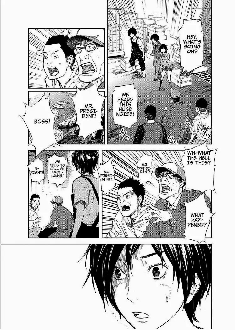 Okitenemuru Chapter 17 page 3 - Chapter 17 : The Monster Fish Runs Amok