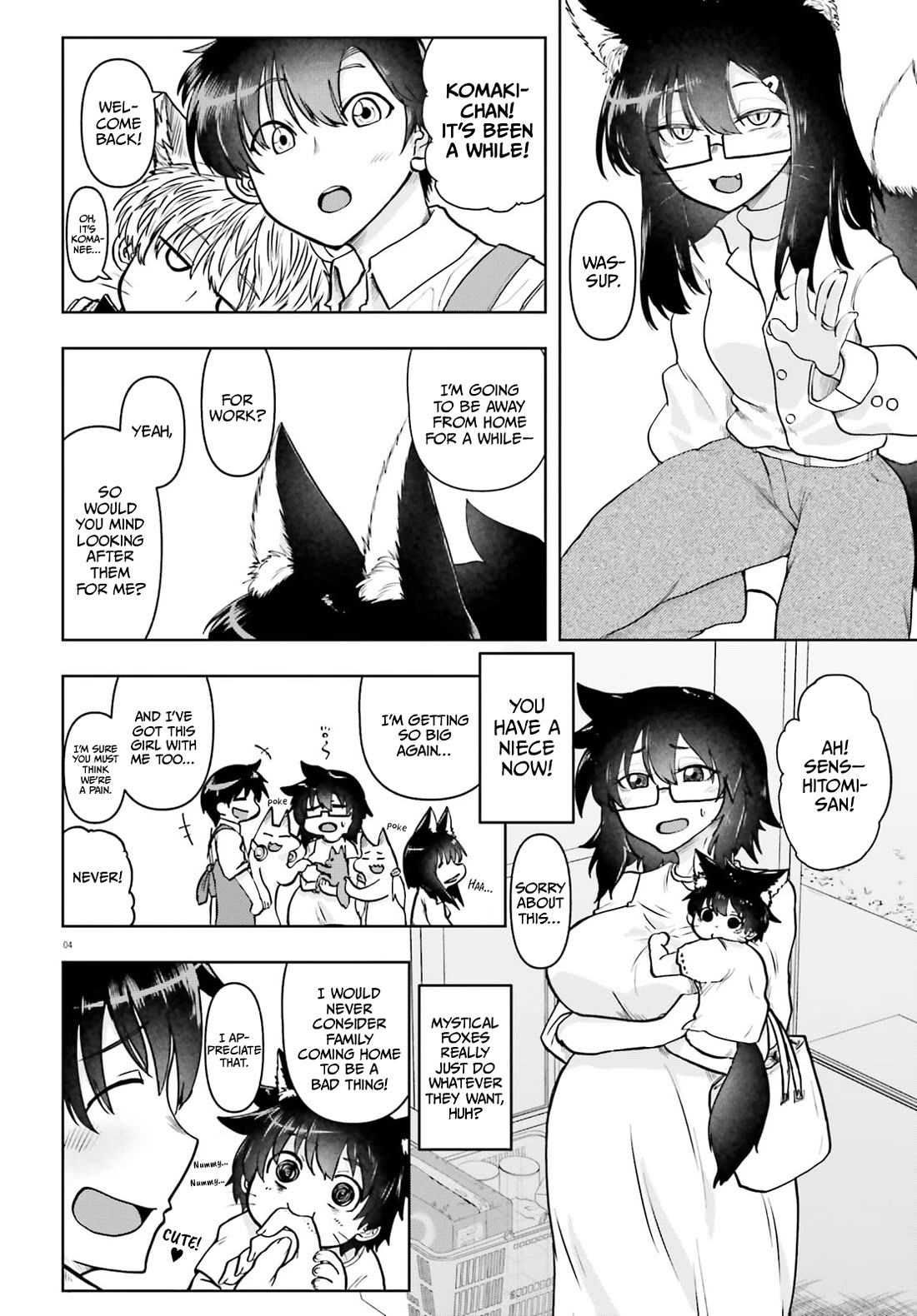 Okitsune Gal Katabami-san Chapter 21 page 4 - Chapter 21 [END]
