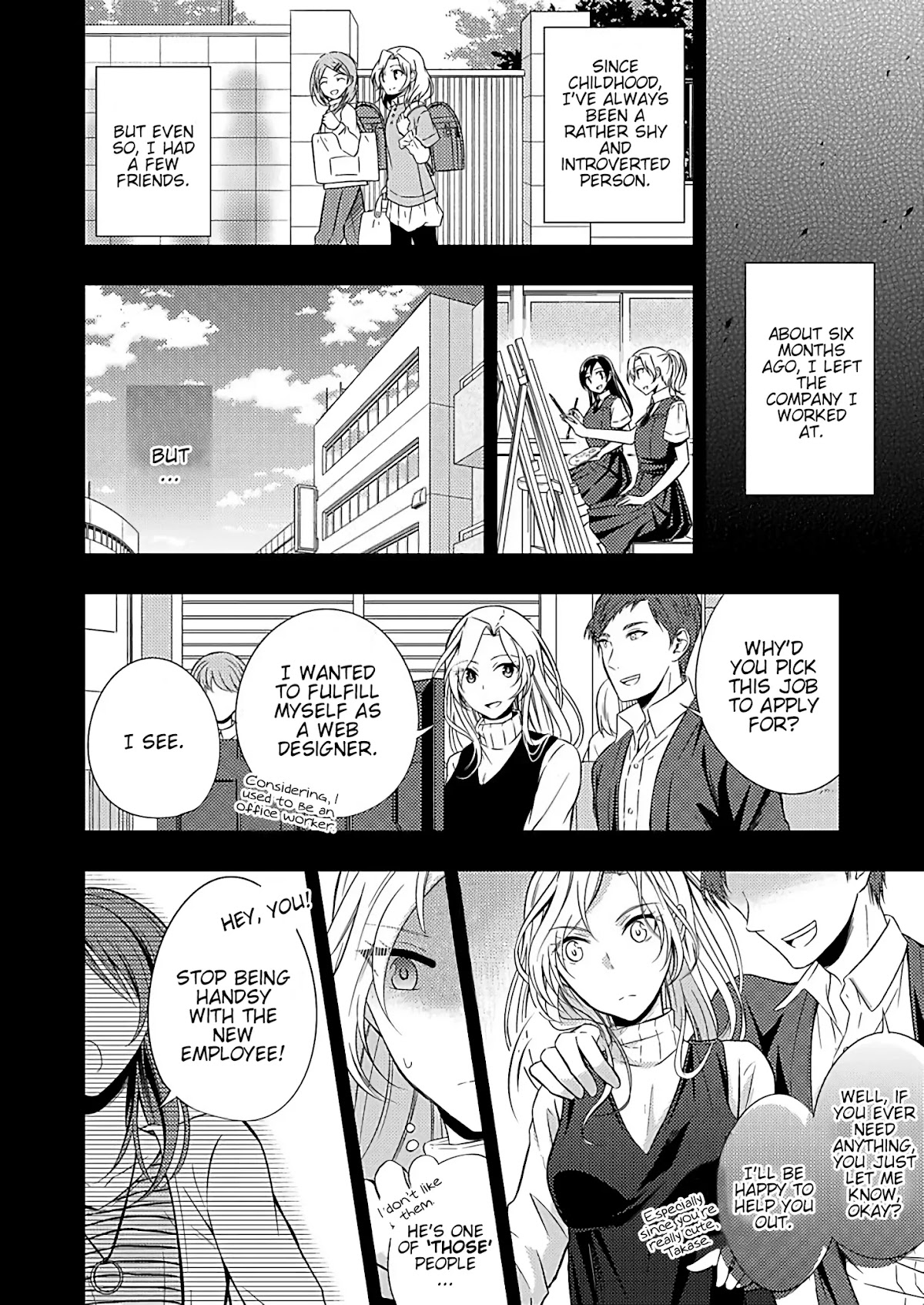 Okubyou na Takase-san wa Kyou mo Kanojo wo Machiwabiru Chapter 1 page 4 - Chapter 1