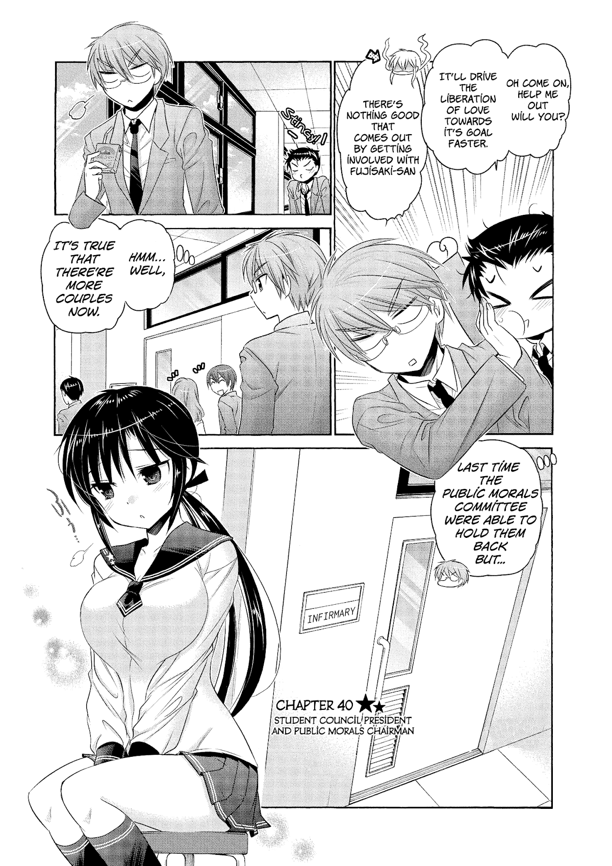 Okusama ga Seito Kaichou! Chapter 40 page 3 - Chapter 40: Student Council President and Public Morals Chairman