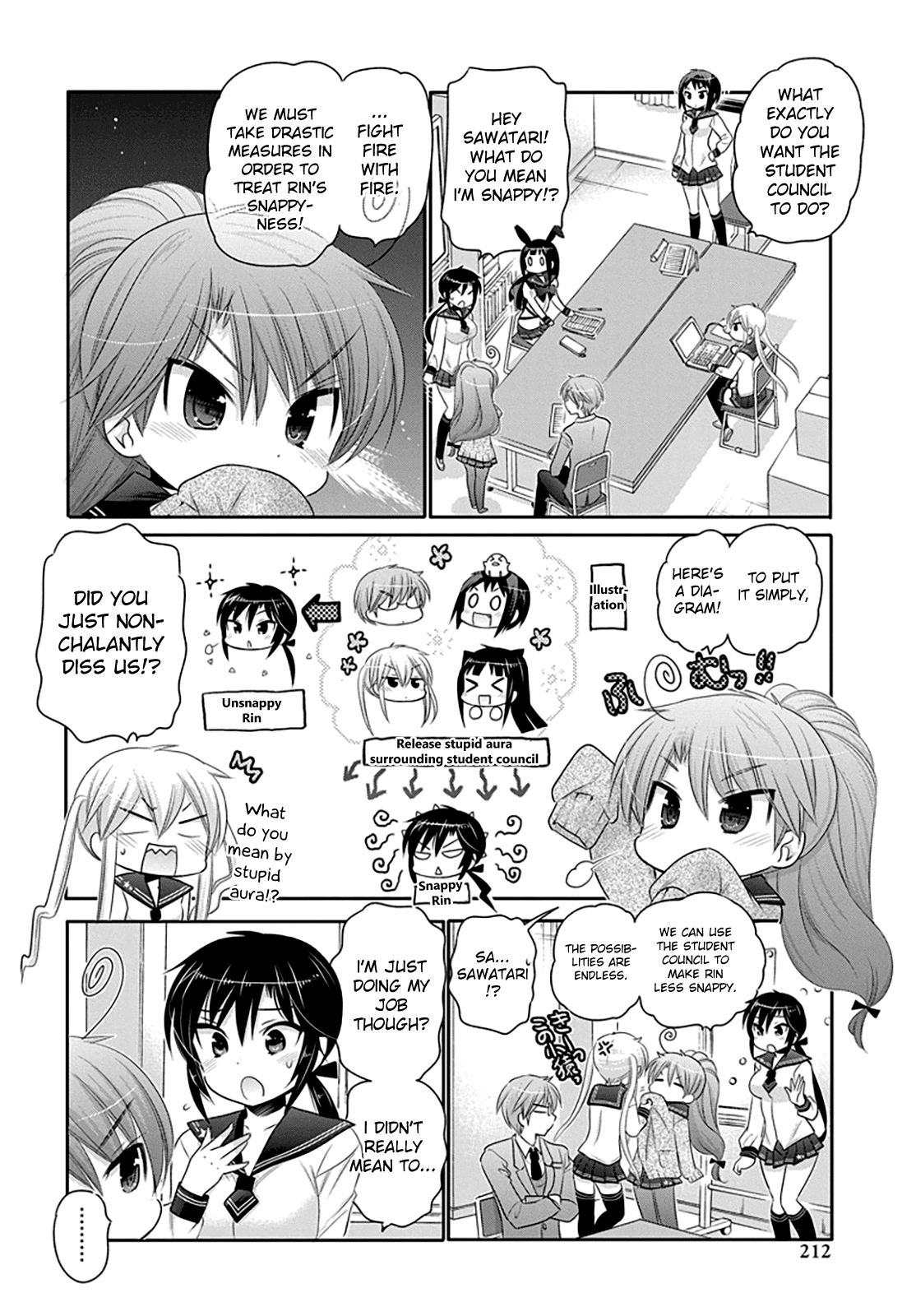 Okusama ga Seito Kaichou! Chapter 42 page 8 - Chapter 42: Public Moral Committee member Sawatari-san's concern