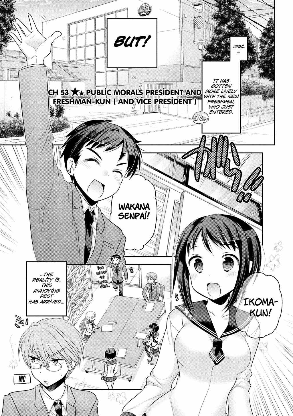Okusama ga Seito Kaichou! Chapter 53 page 2 - Chapter 53: Public Morals President And Fresman-Kun (And Vice President)