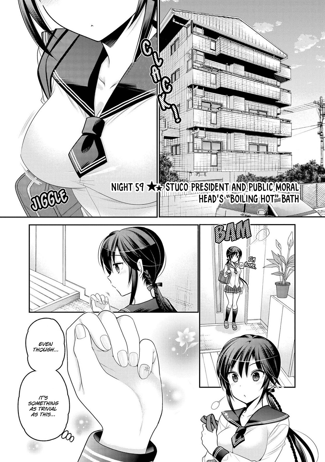 Okusama ga Seito Kaichou! Chapter 59 page 2 - Chapter 59: SC President and Public Moral Head's "Boiling Hot" Bath