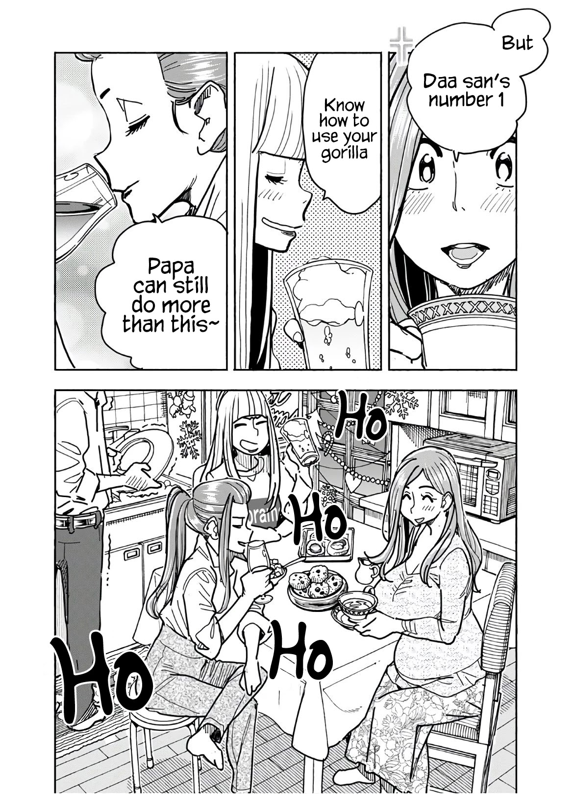 Okusan Chapter 123 page 15 - Chapter 123: Storming into Christmas Part 2