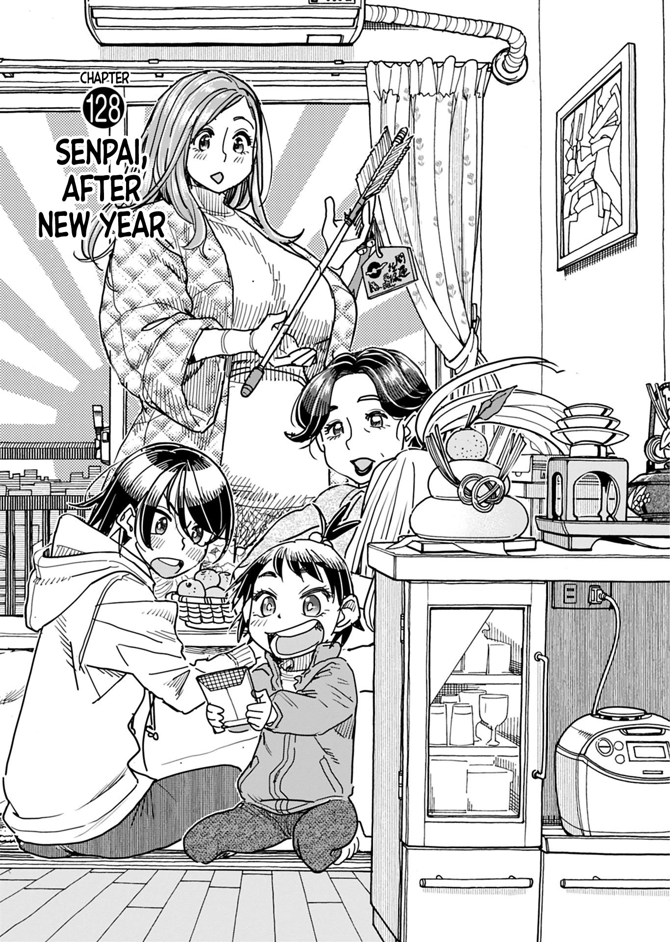 Okusan Chapter 128 page 2 - Chapter 128: Senpai, After New Year