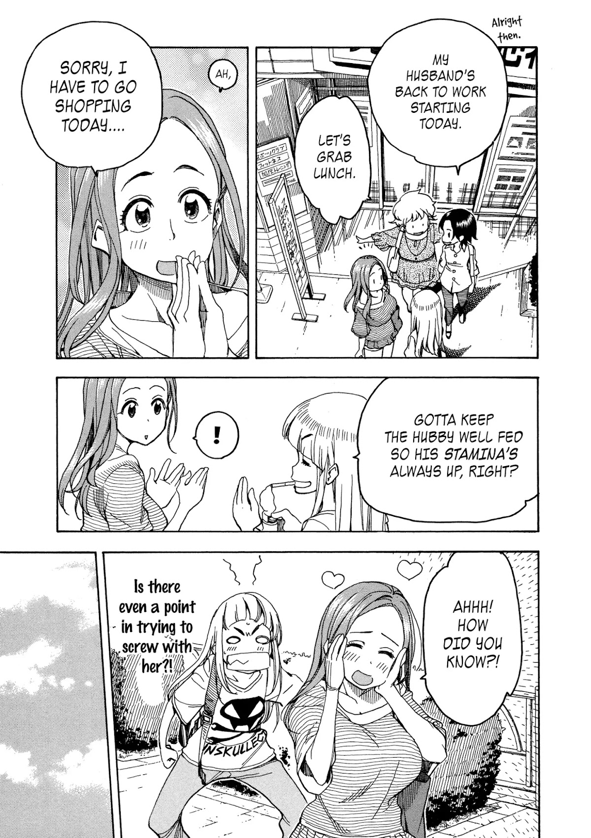Okusan Chapter 30 page 11 - Chapter 30: Who Cares, As Long As It Doesn't Hit Us!