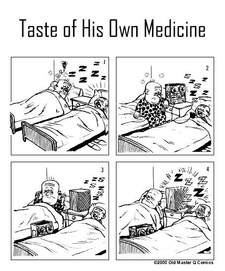 Old Master Q Chapter 12 page 1 - Chapter 12 : Taste of His Own Medicine