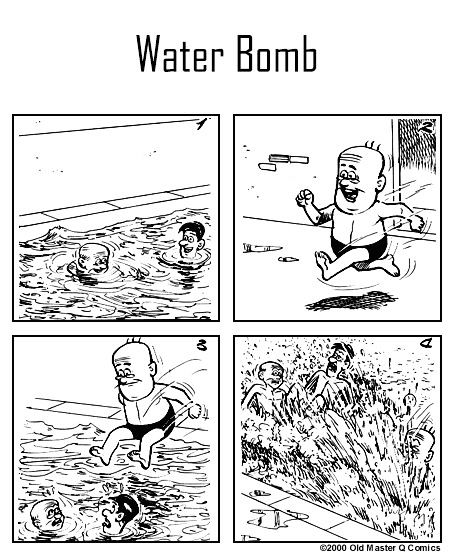 Old Master Q Chapter 18 page 1 - Chapter 18 : Water Bomb