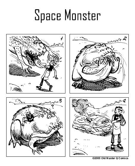 Old Master Q Chapter 19 page 1 - Chapter 19 : Space Monster