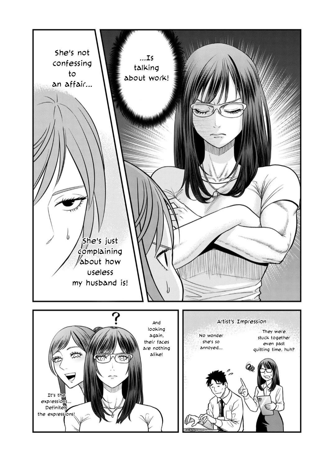 Olympia of Infidelity Chapter 9 page 13 - Chapter 9: Ayase vs. The Wife, Kaori