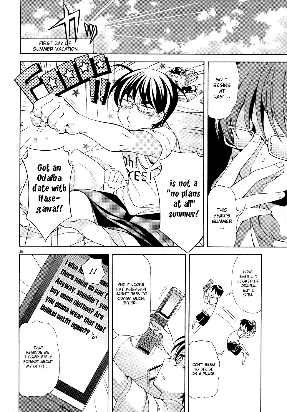 Omae o Otaku ni Shiteyaru kara, Ore o Riajuu ni Shitekure! Chapter 17 page 28 - Chapter 17: Why Do You Always Try Talking to Me?
