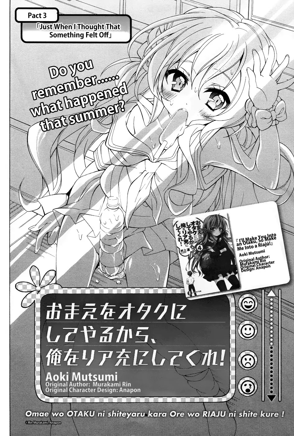 Omae o Otaku ni Shiteyaru kara, Ore o Riajuu ni Shitekure! Chapter 3 page 4 - Chapter 3: Just When I thought That Something Felt Off
