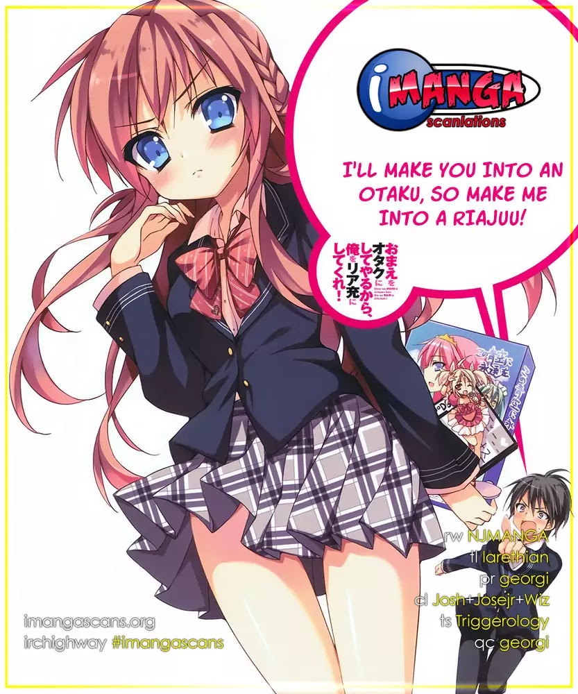 Omae o Otaku ni Shiteyaru kara, Ore o Riajuu ni Shitekure! Chapter 9 page 1 - Chapter 9: I Can Hear it Clearly