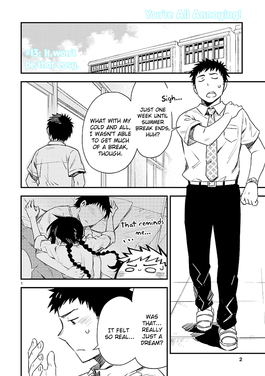 Omaera Zenin Mendokusai! Chapter 13 page 2 - Chapter 13 : #13: It won't be that easy
