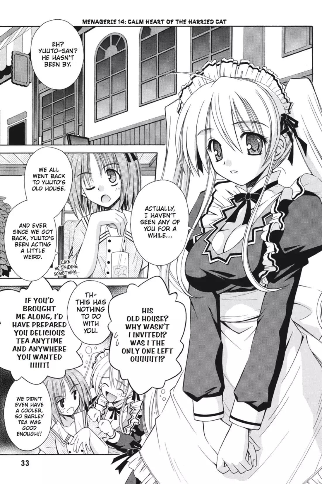 Omamori Himari Chapter 14 page 1 - Chapter 14: Vol.3 Menagerie 14: Calm Heart of the Harried Cat