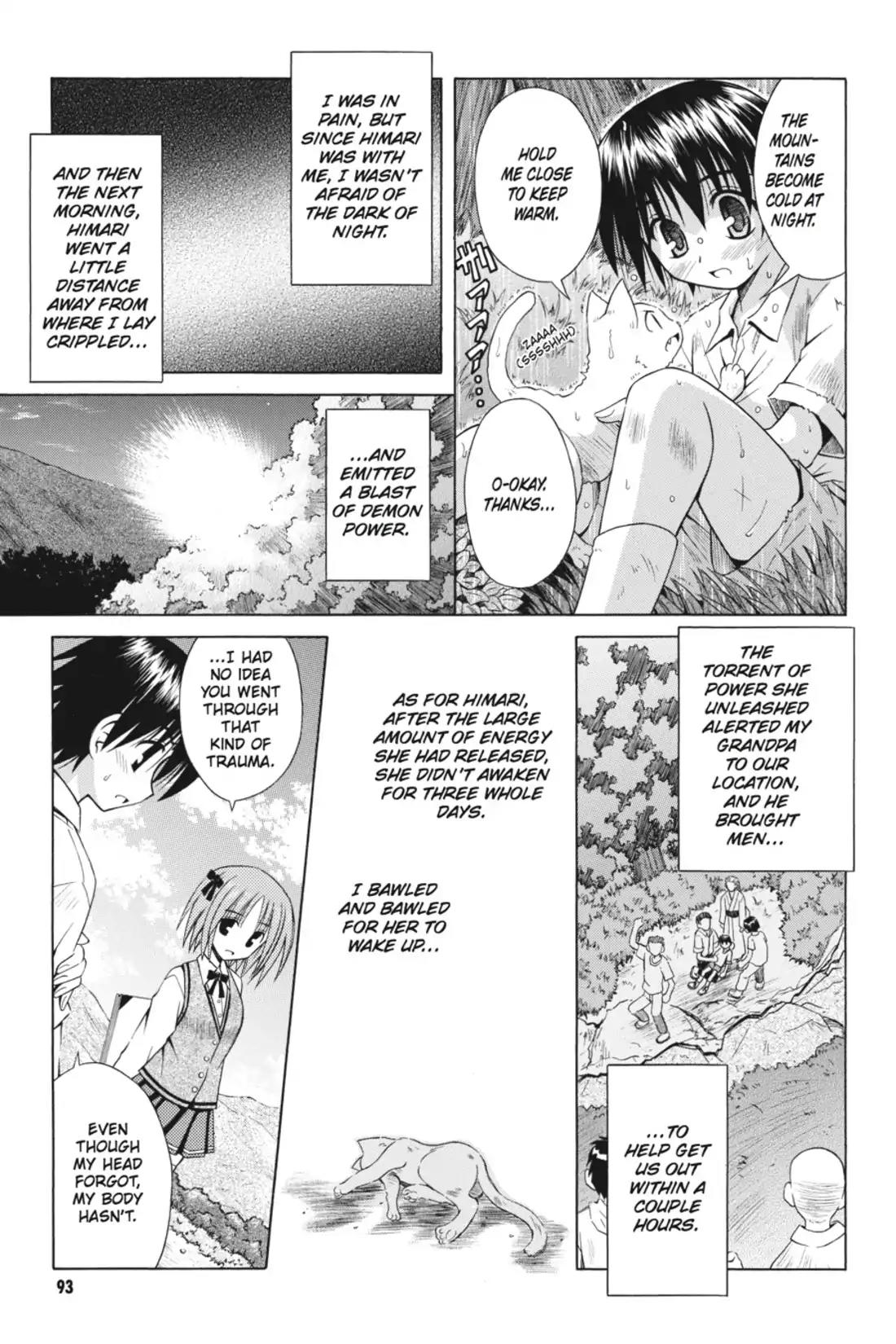 Omamori Himari Chapter 22 page 11 - Chapter 22: Vol.4 Menagerie 22: The Art Cat & Memories at the Bottom of the Cliff