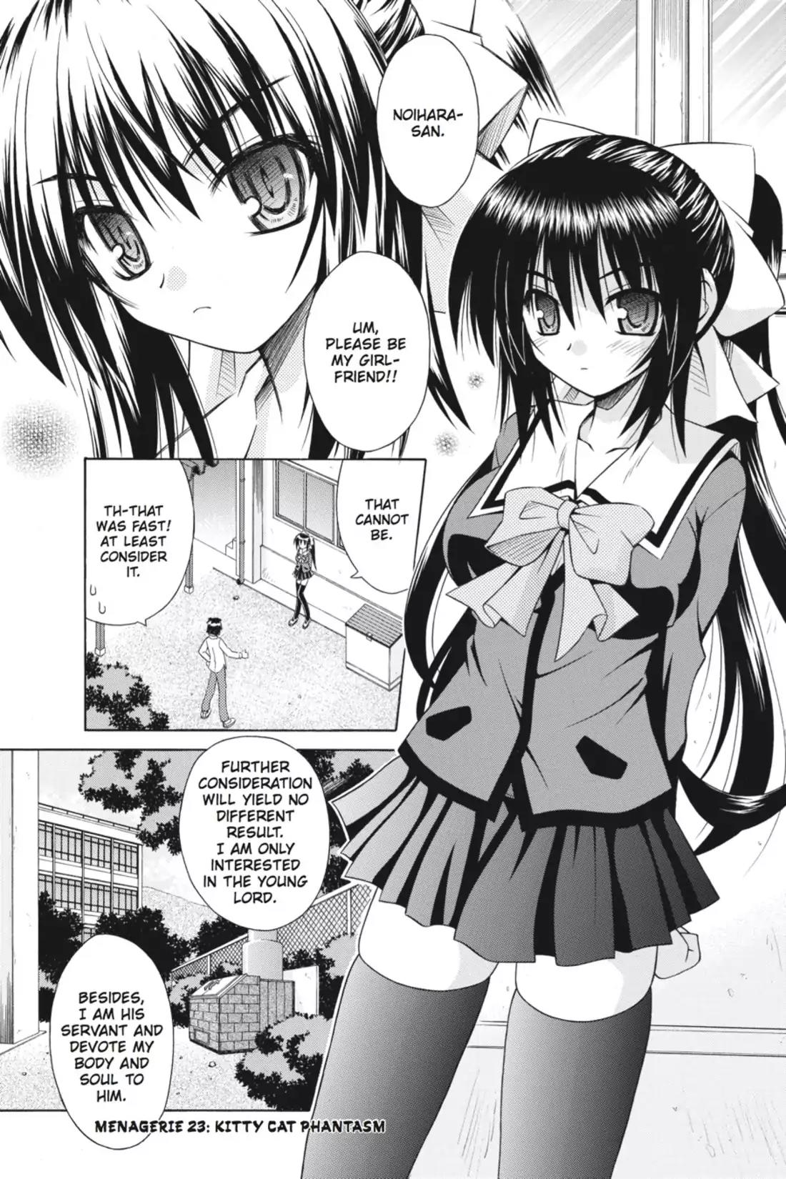 Omamori Himari Chapter 23 page 1 - Chapter 23: Vol.4 Menagerie 23: Kitty Cat Phantasm
