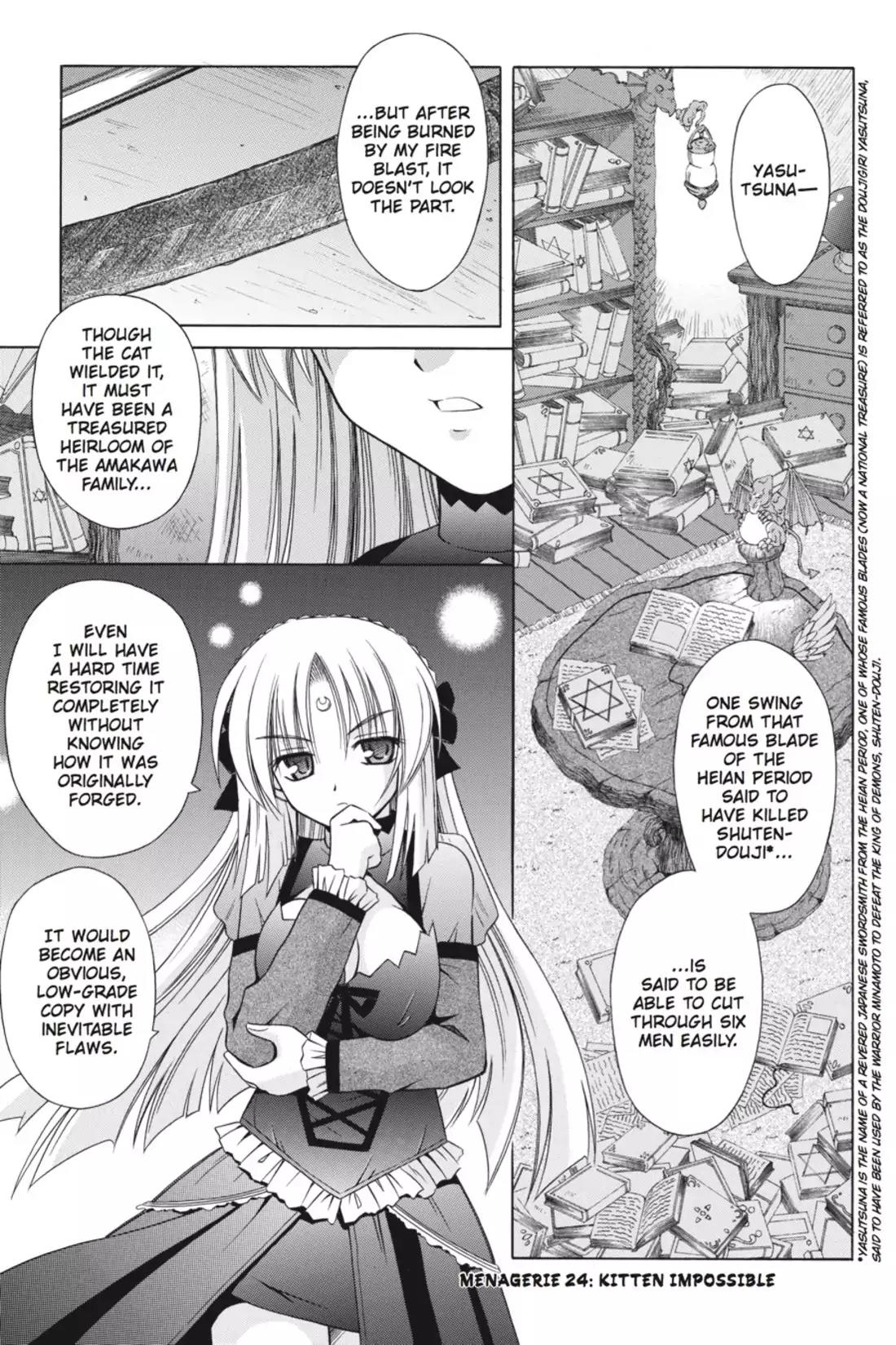 Omamori Himari Chapter 24 page 1 - Chapter 24: Vol.4 Menagerie 24: Kitten Impossible