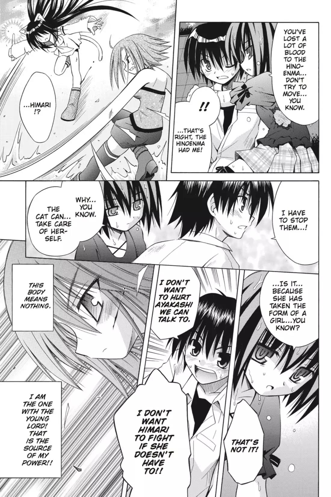 Omamori Himari Chapter 26 page 15 - Chapter 26: Vol.5 Menagerie 26: Blood Makes the Kitten Dance