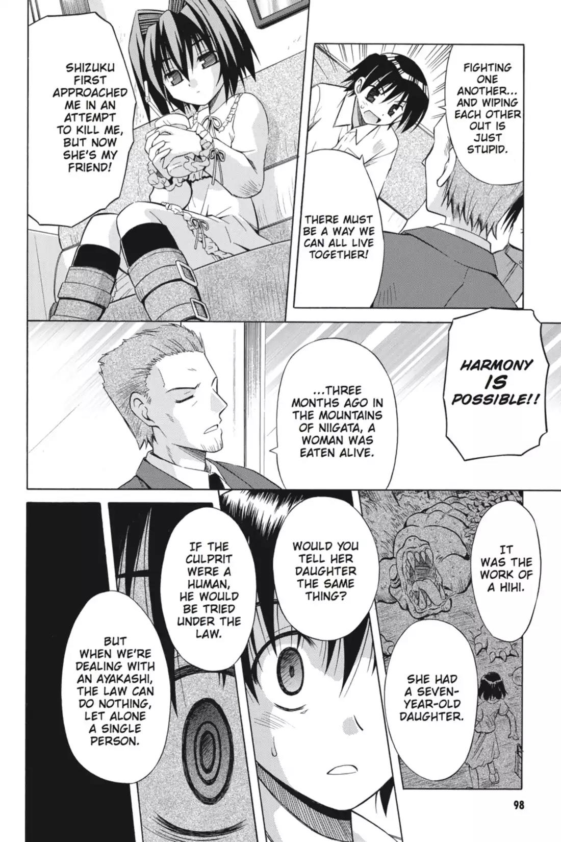 Omamori Himari Chapter 28 page 14 - Chapter 28: Vol.5 Menagerie 28: The Cat Cries and The Darkness Creeps in