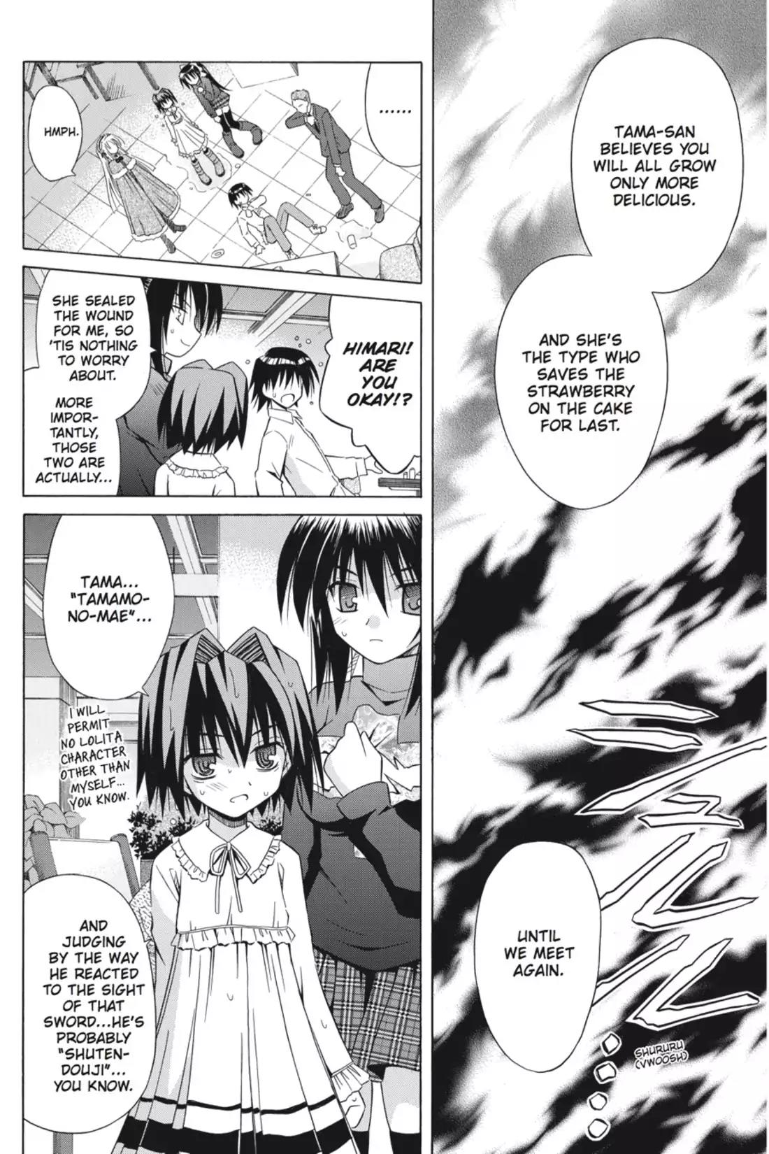 Omamori Himari Chapter 28 page 28 - Chapter 28: Vol.5 Menagerie 28: The Cat Cries and The Darkness Creeps in