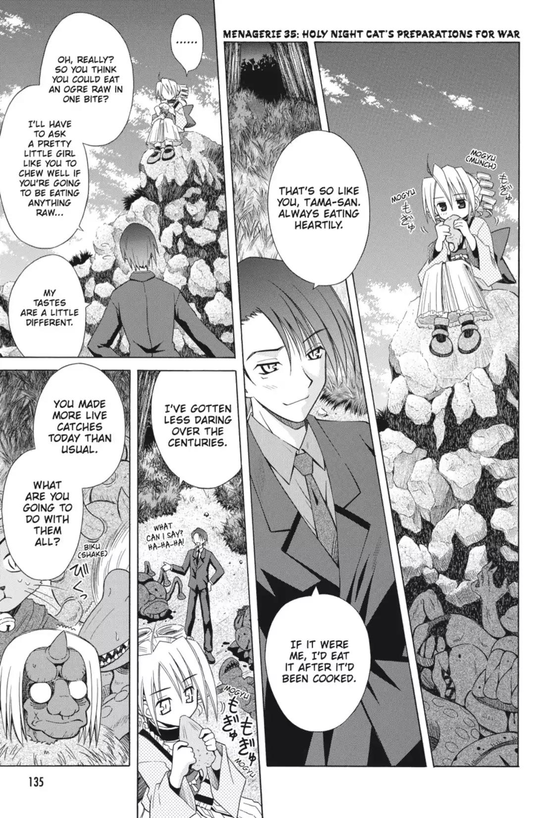 Omamori Himari Chapter 35 page 1 - Chapter 35: Vol.6 Menagerie 35: Holy Night Cat's Preparations for War