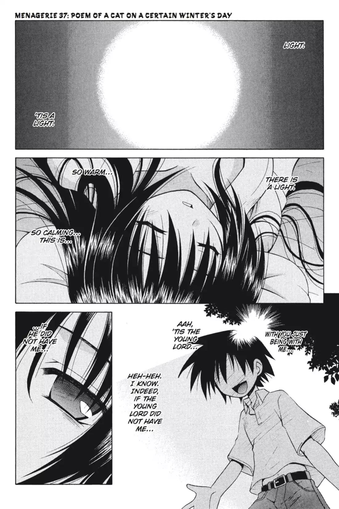 Omamori Himari Chapter 37 page 1 - Chapter 37: Vol.7 Menagerie 37: Poem of a Cat on a Certain Winter's Day