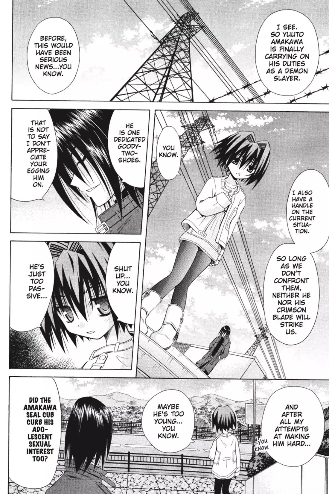 Omamori Himari Chapter 38 page 4 - Chapter 38: Vol.7 Menagerie 38: The Sharp-Clawed Cat Doesn't Look Back