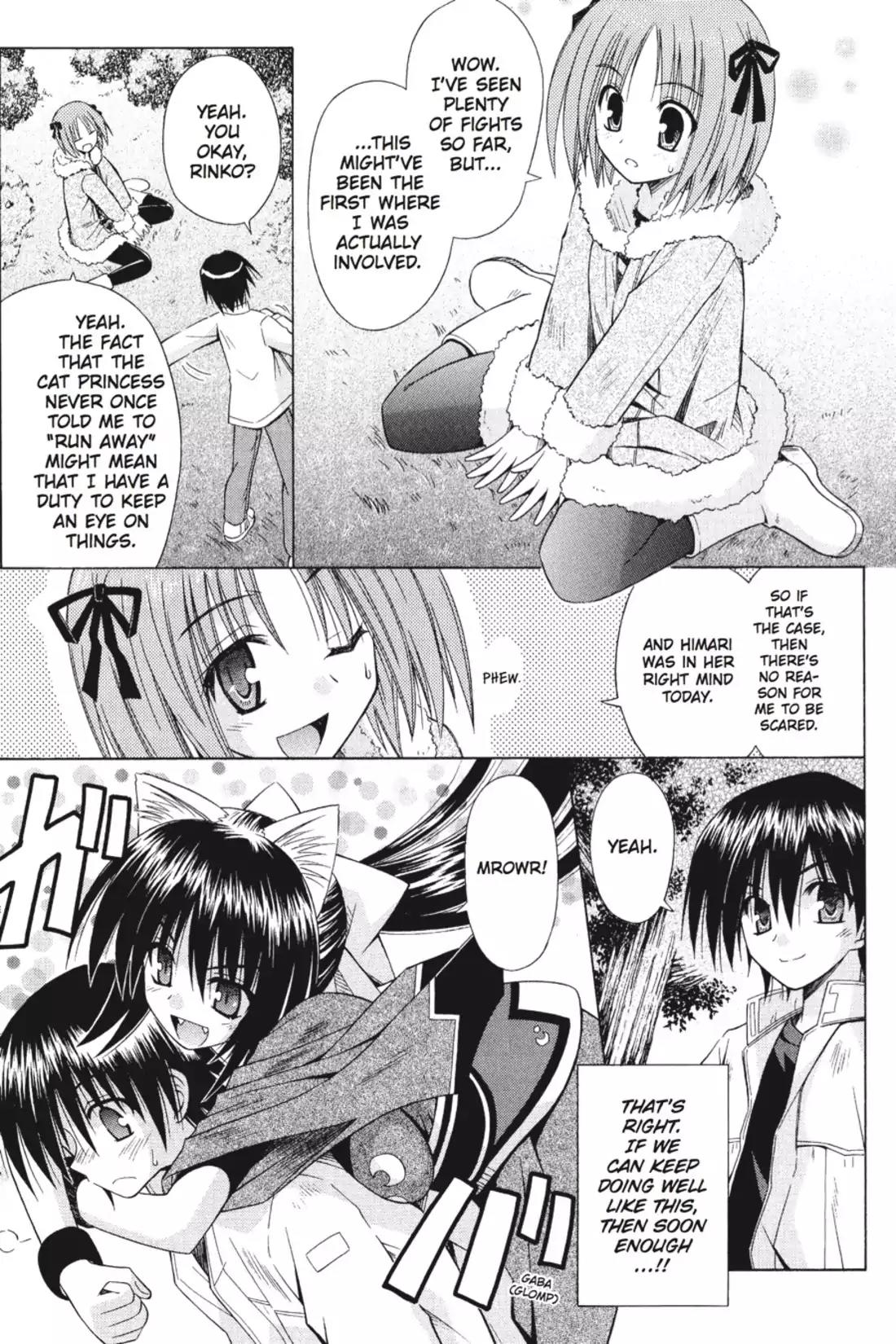 Omamori Himari Chapter 39 page 23 - Chapter 39: Vol.7 Menagerie 39: Hellcat from the Impending Future as Foretold