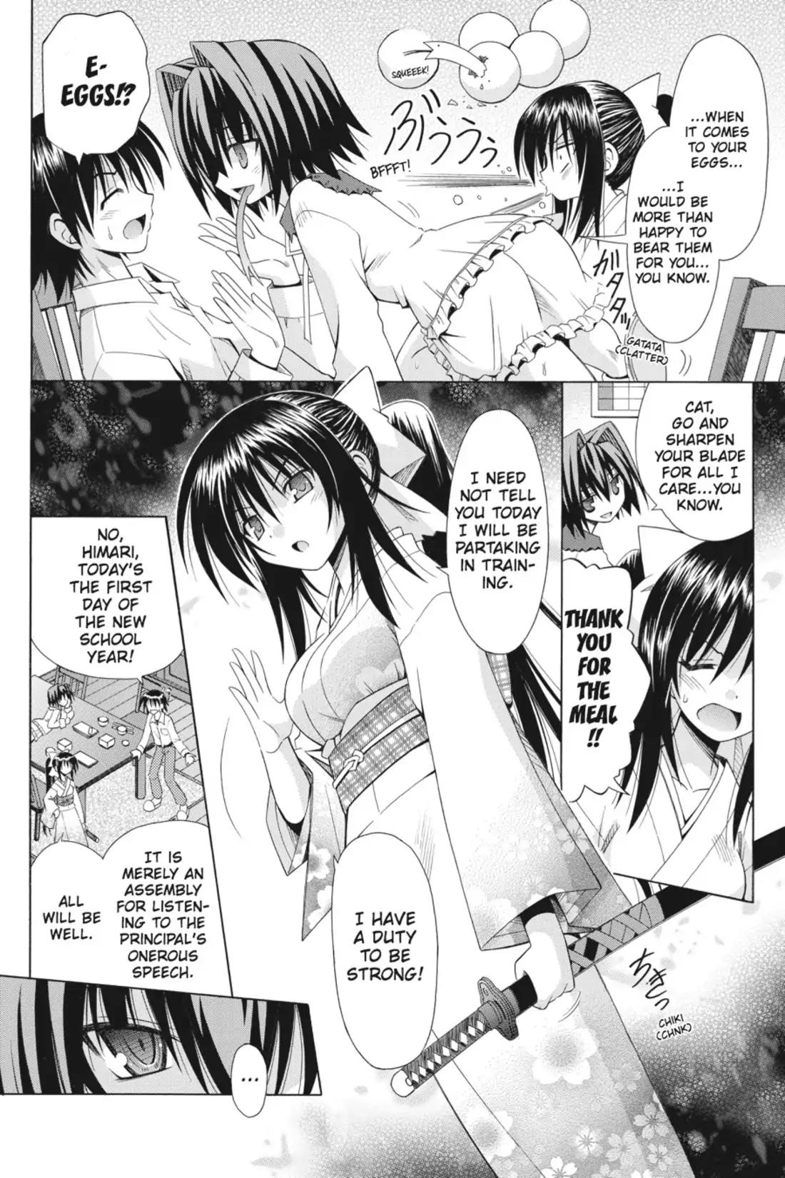 Omamori Himari Chapter 49 page 14 - Chapter 49: Vol.9 Menagerie 49: Cat on a Downward Spiral