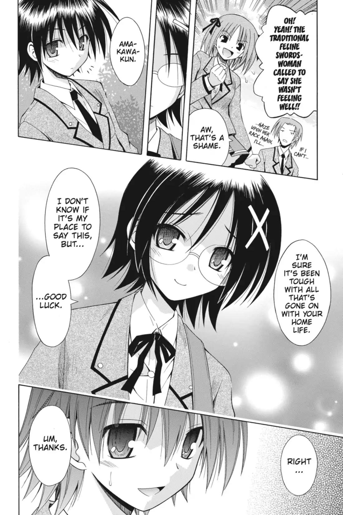 Omamori Himari Chapter 49 page 22 - Chapter 49: Vol.9 Menagerie 49: Cat on a Downward Spiral