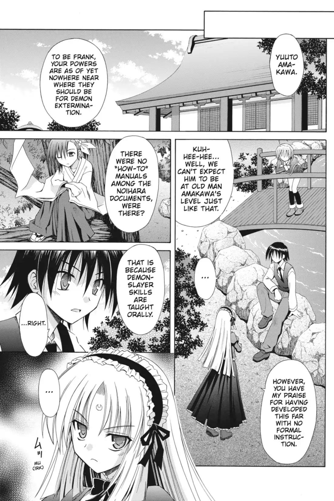 Omamori Himari Chapter 52 page 5 - Chapter 52: Vol.9 Menagerie 52: Round Table VS. Cat