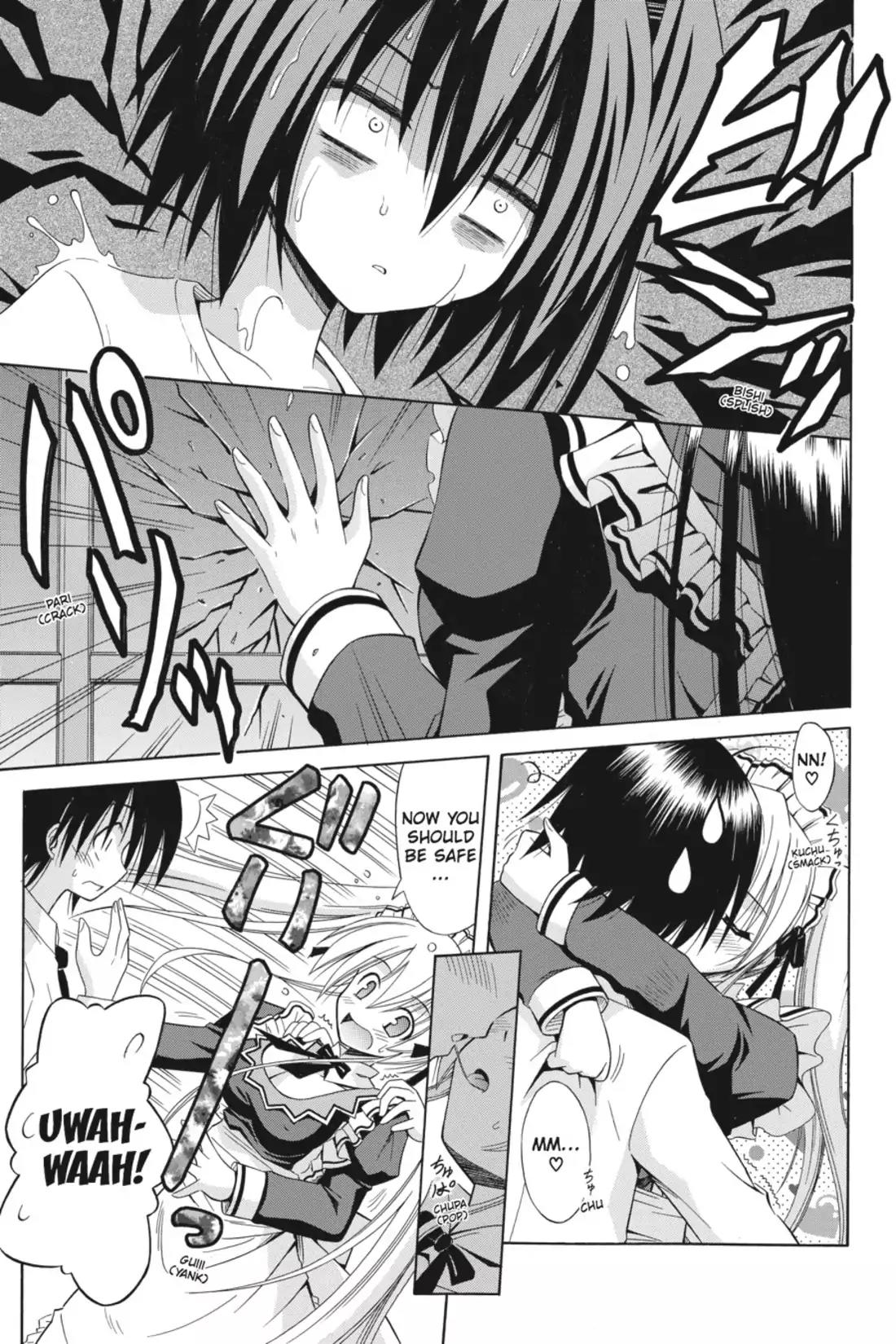 Omamori Himari Chapter 53 page 15 - Chapter 53: Vol.9 Menagerie 53: Cat-Side Conference