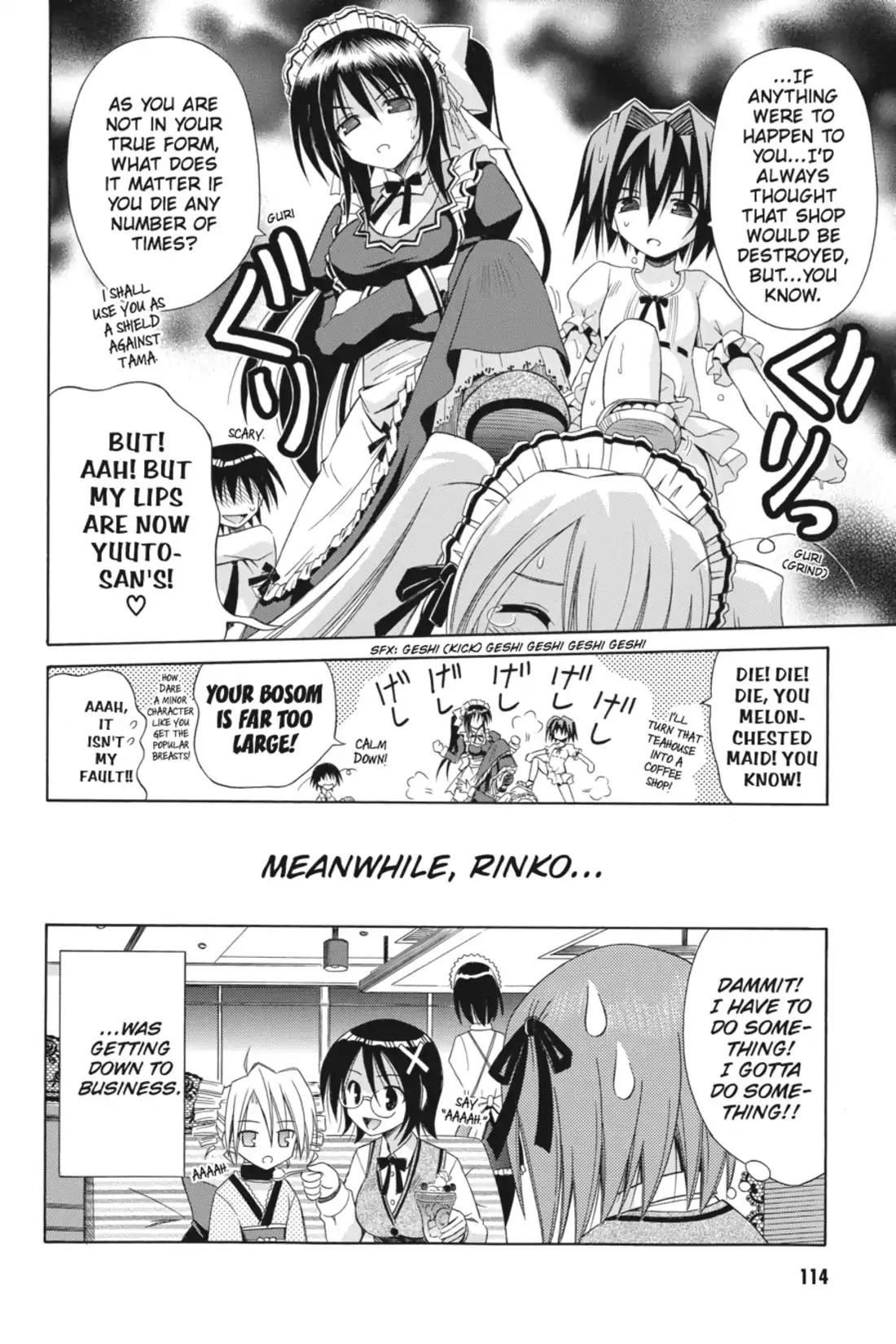 Omamori Himari Chapter 53 page 16 - Chapter 53: Vol.9 Menagerie 53: Cat-Side Conference