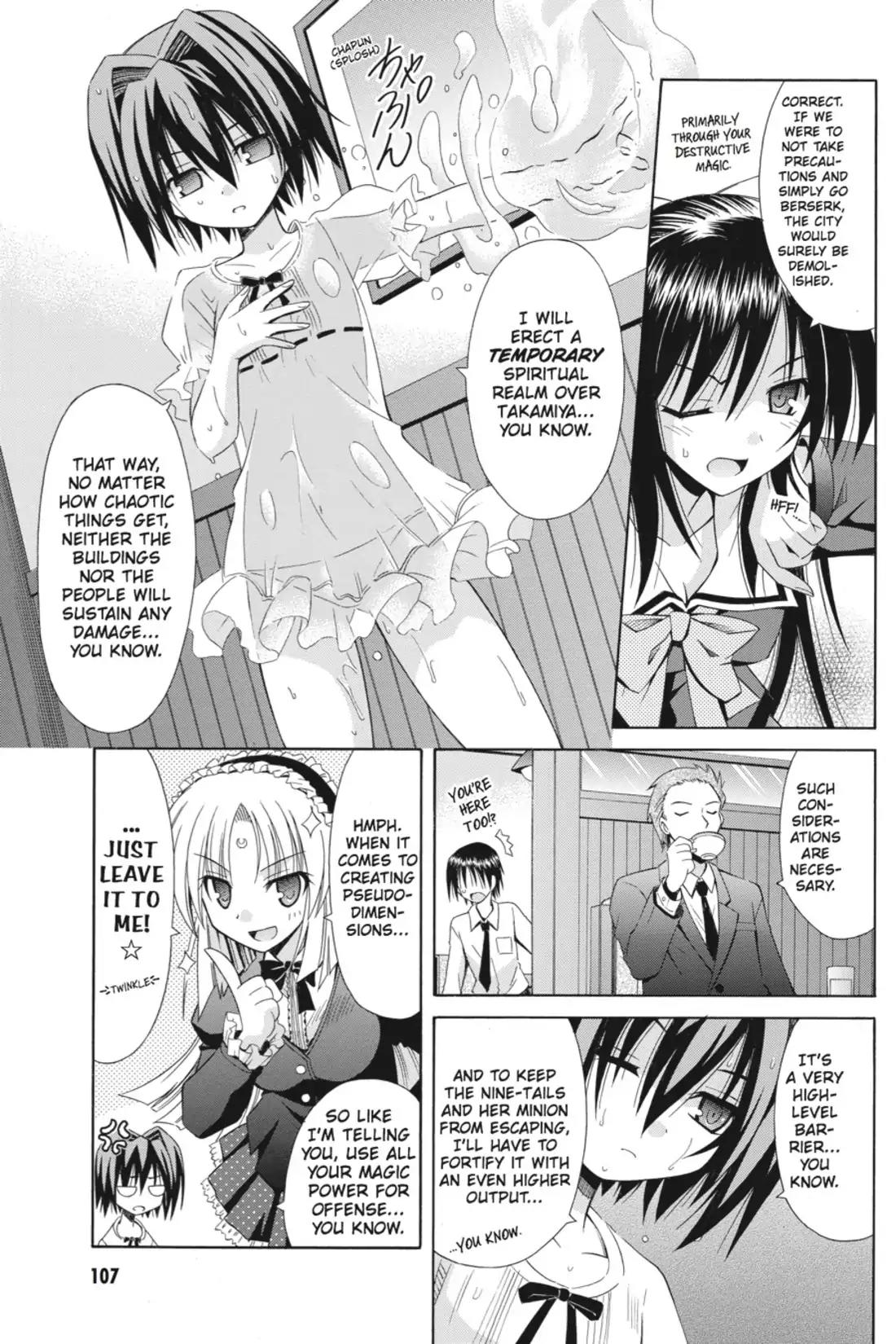 Omamori Himari Chapter 53 page 9 - Chapter 53: Vol.9 Menagerie 53: Cat-Side Conference