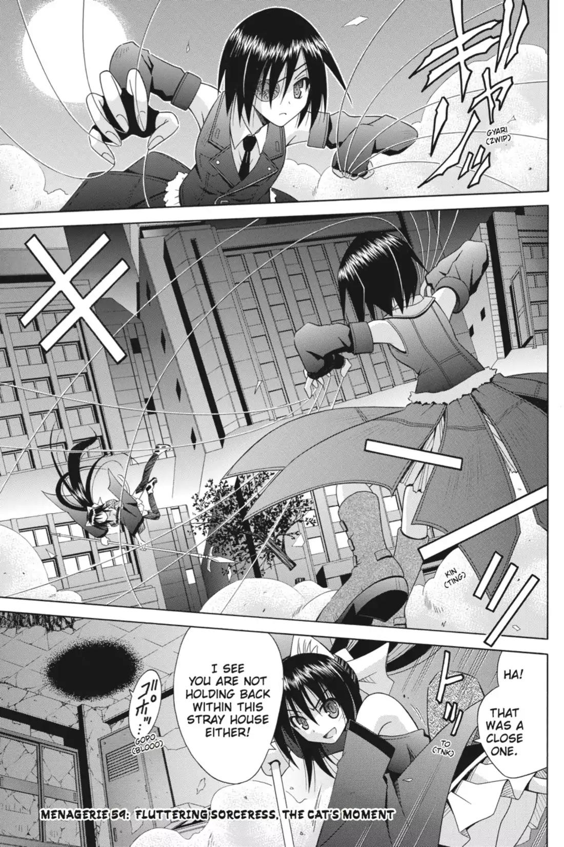 Omamori Himari Chapter 59 page 1 - Chapter 59: Vol.10 Menagerie 59: Fluttering Sorceress, the Cat's Moment