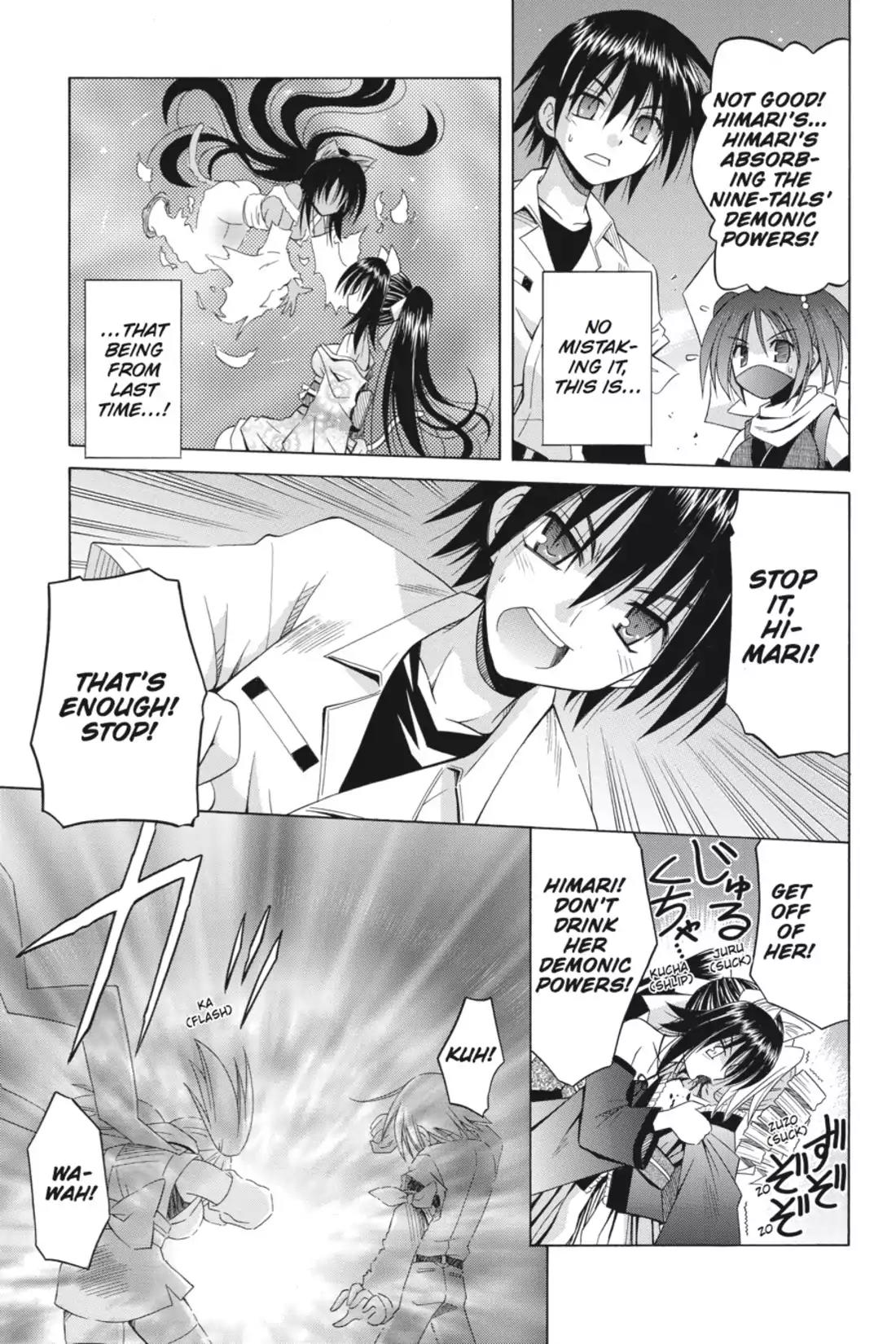 Omamori Himari Chapter 63 page 21 - Chapter 63: Vol.11 Menagerie 63: The Feline Ayakashi's Fangs Sink Deep