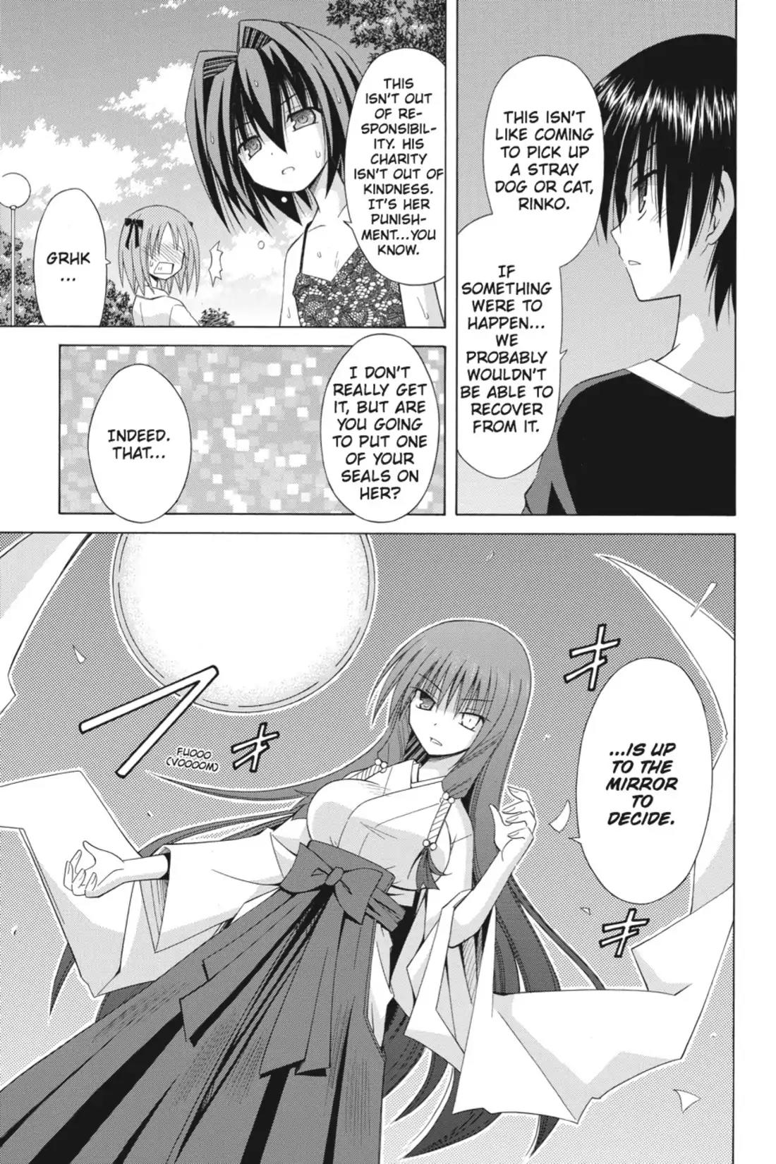 Omamori Himari Chapter 68 page 15 - Chapter 68: Vol.11 Menagerie 68: One of the Broken Cat's Shadows Appears in the Mirror