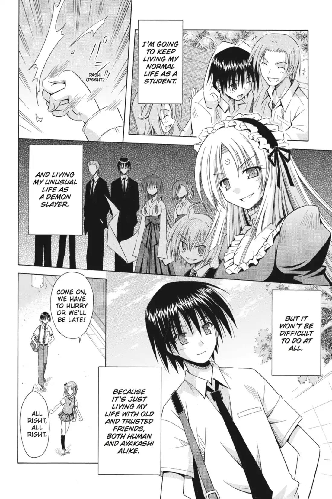 Omamori Himari Chapter 75 page 28 - Chapter 75: Vol.12 Menagerie 75: The Cat, the Girl, and the Place that Leads to Tomorrow [END]