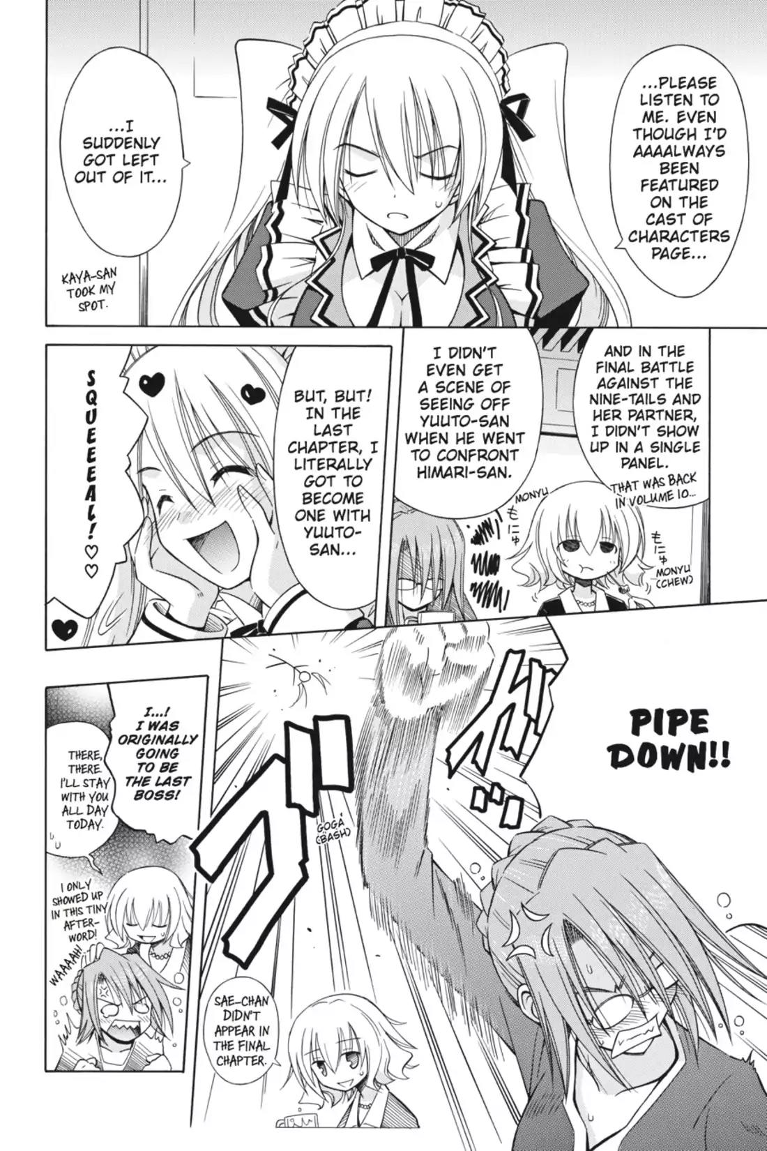 Omamori Himari Chapter 75 page 32 - Chapter 75: Vol.12 Menagerie 75: The Cat, the Girl, and the Place that Leads to Tomorrow [END]