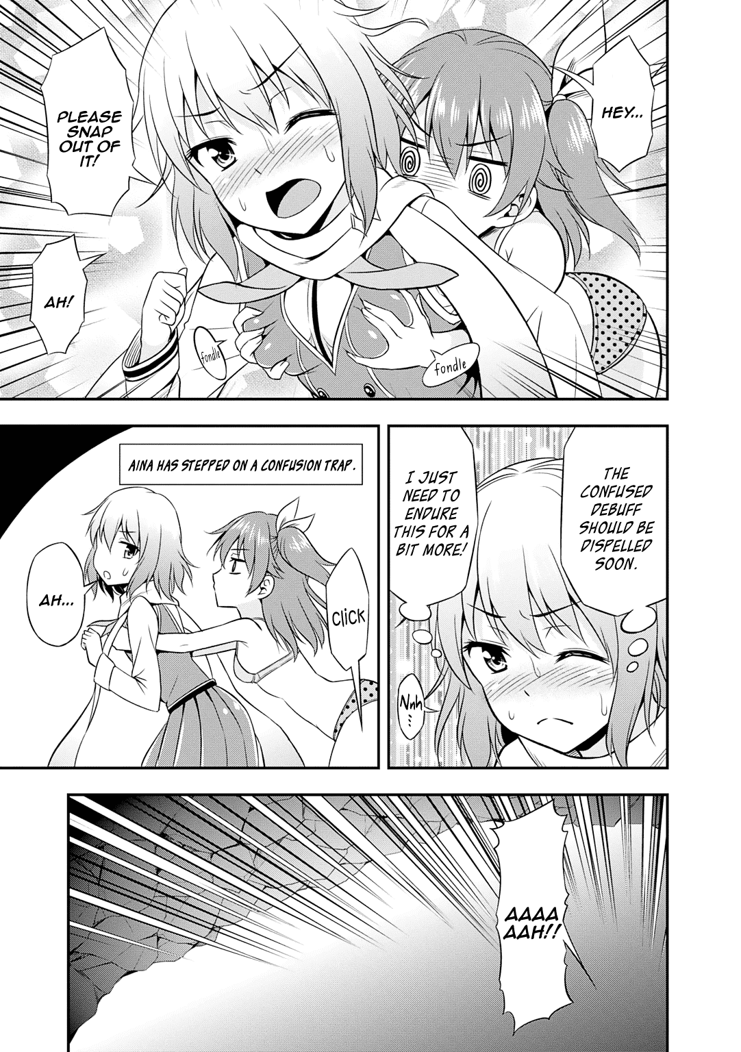 Omega Labyrinth Dengeki Comic Anthology Chapter 4 page 6 - Chapter 4: Aina and Saeri's Dungeon Exploration (Tomokichi)