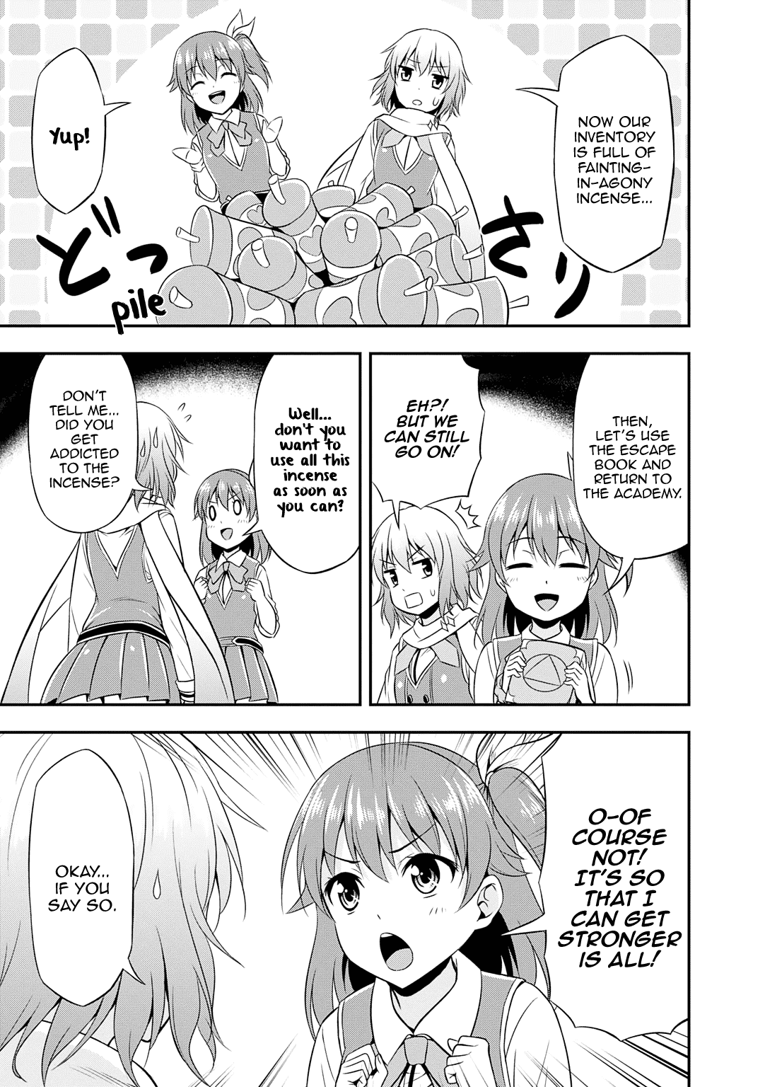 Omega Labyrinth Dengeki Comic Anthology Chapter 4 page 8 - Chapter 4: Aina and Saeri's Dungeon Exploration (Tomokichi)