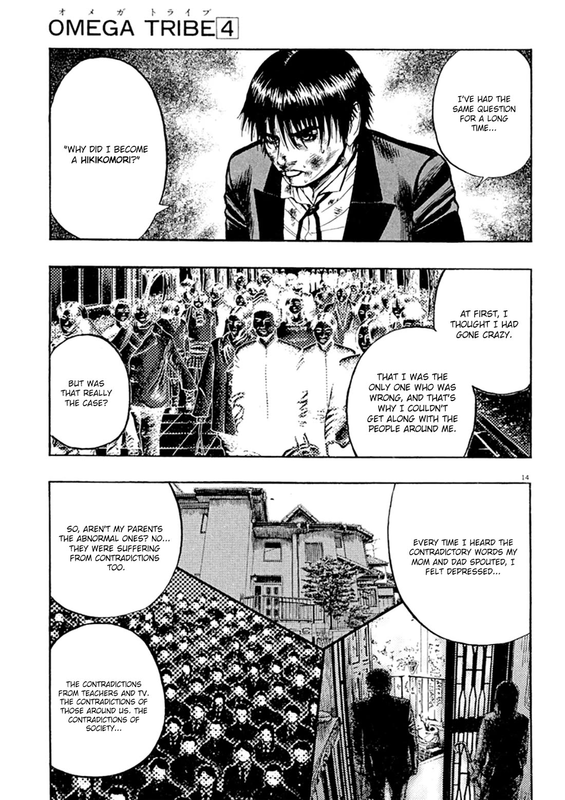Omega Tribe Chapter 34 page 14 - Chapter 34: Goodbye Japan; Goodbye America