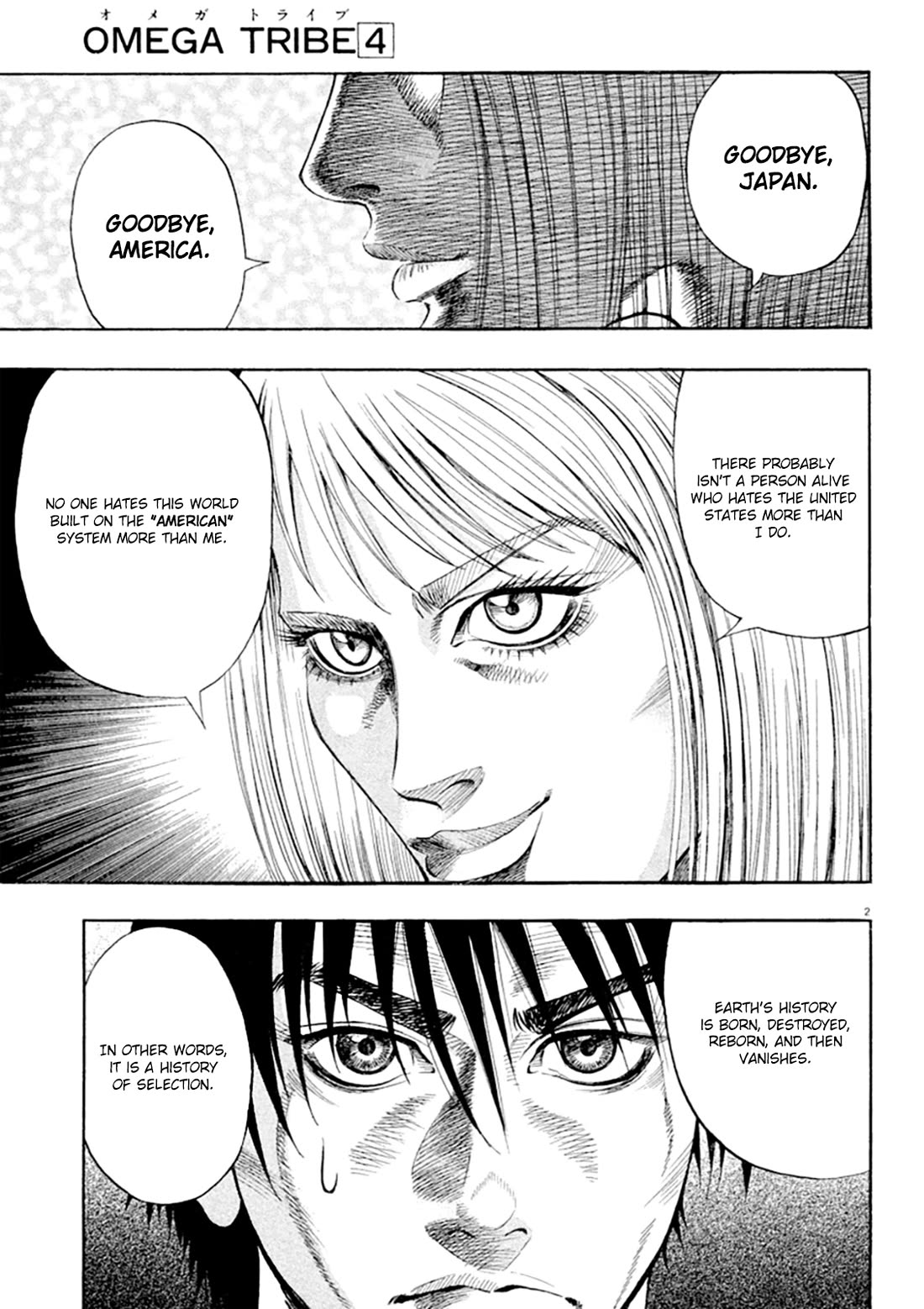 Omega Tribe Chapter 34 page 2 - Chapter 34: Goodbye Japan; Goodbye America