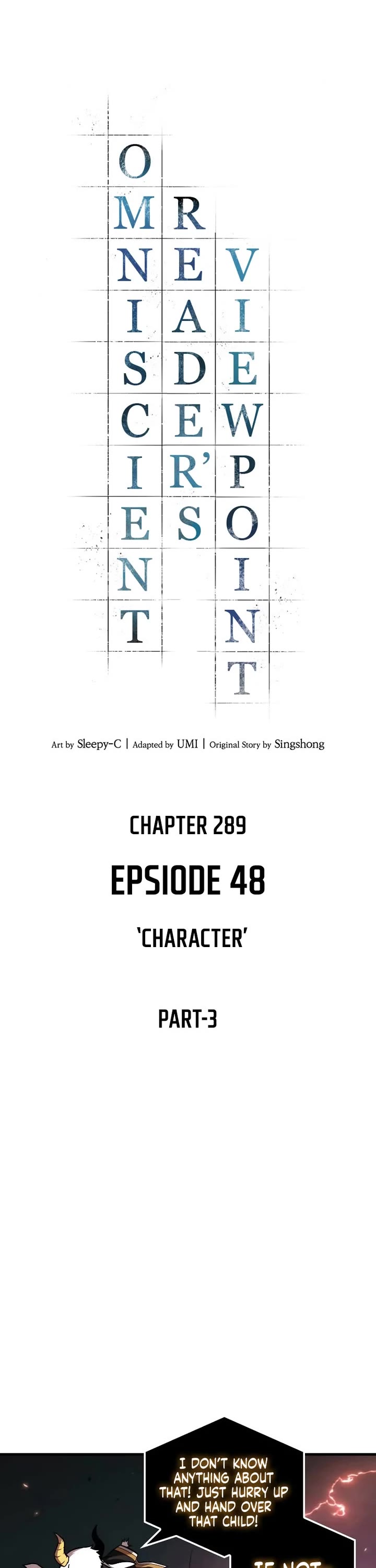 Omniscient Reader's Viewpoint Chapter 289 page 3 - Chapter 289: Character (Part 3)